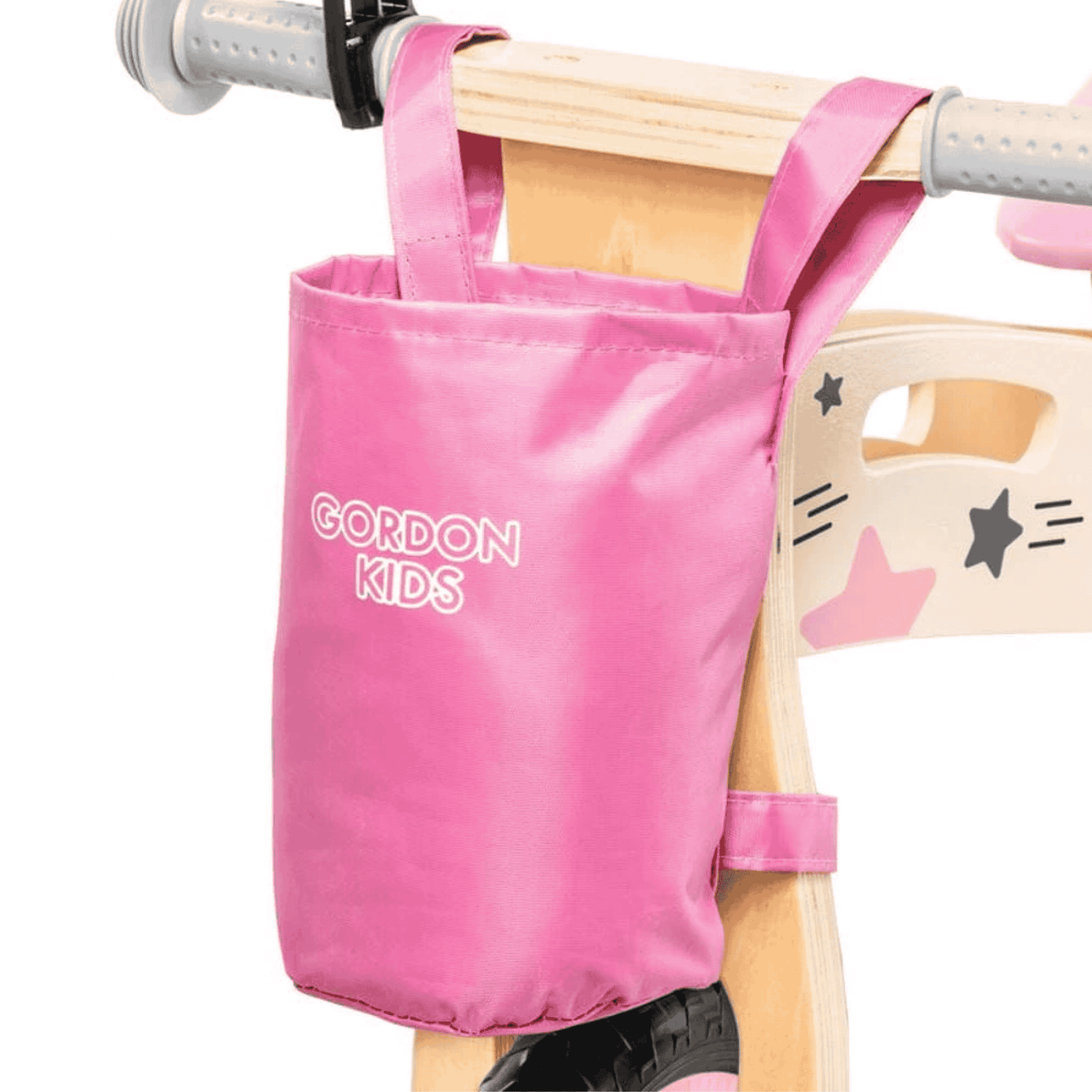 Puidust laste tasakaalu-/jooksuratas – sinine – roosa