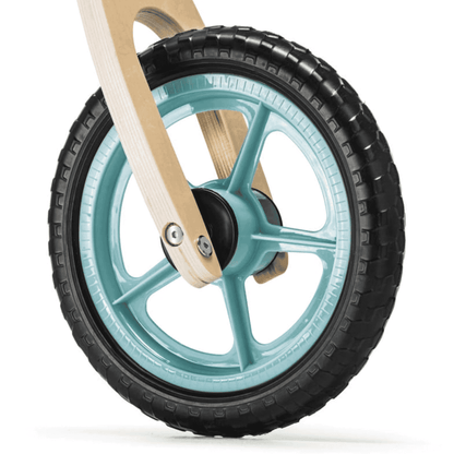 Puidust laste tasakaalu-/jooksuratas – sinine – roosa