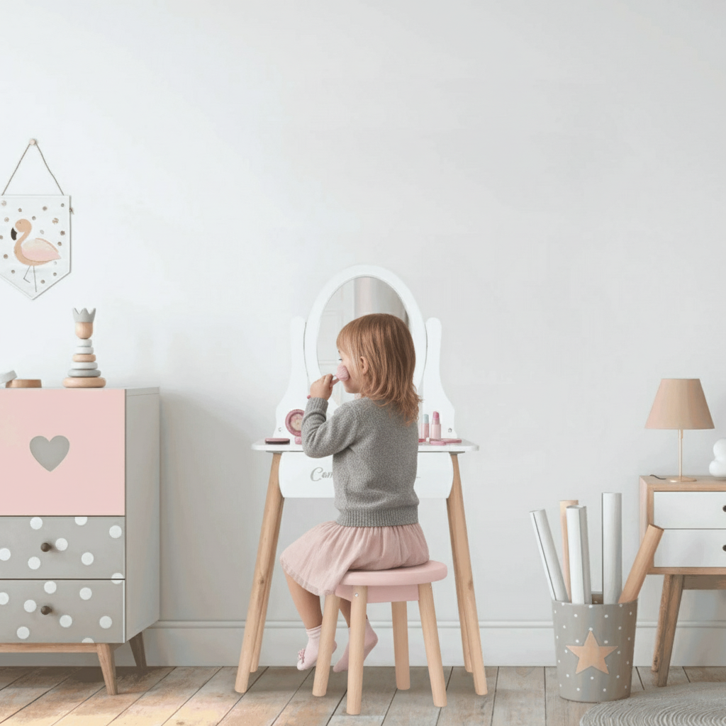 Laste puidust tualettlaud