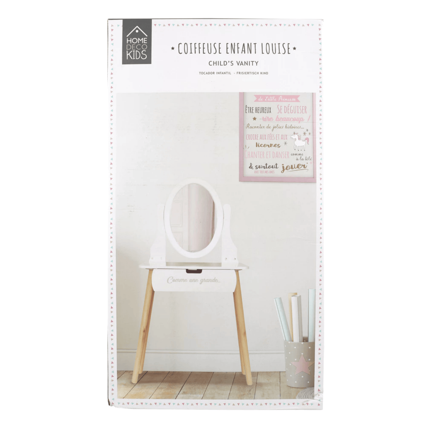 Laste puidust tualettlaud