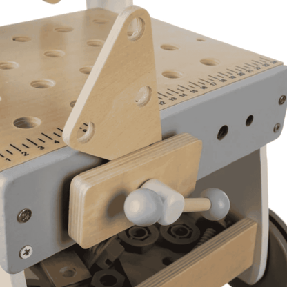 Laste töötuba 3-ühes puidust tööriistadega - ideaalne komplekt!