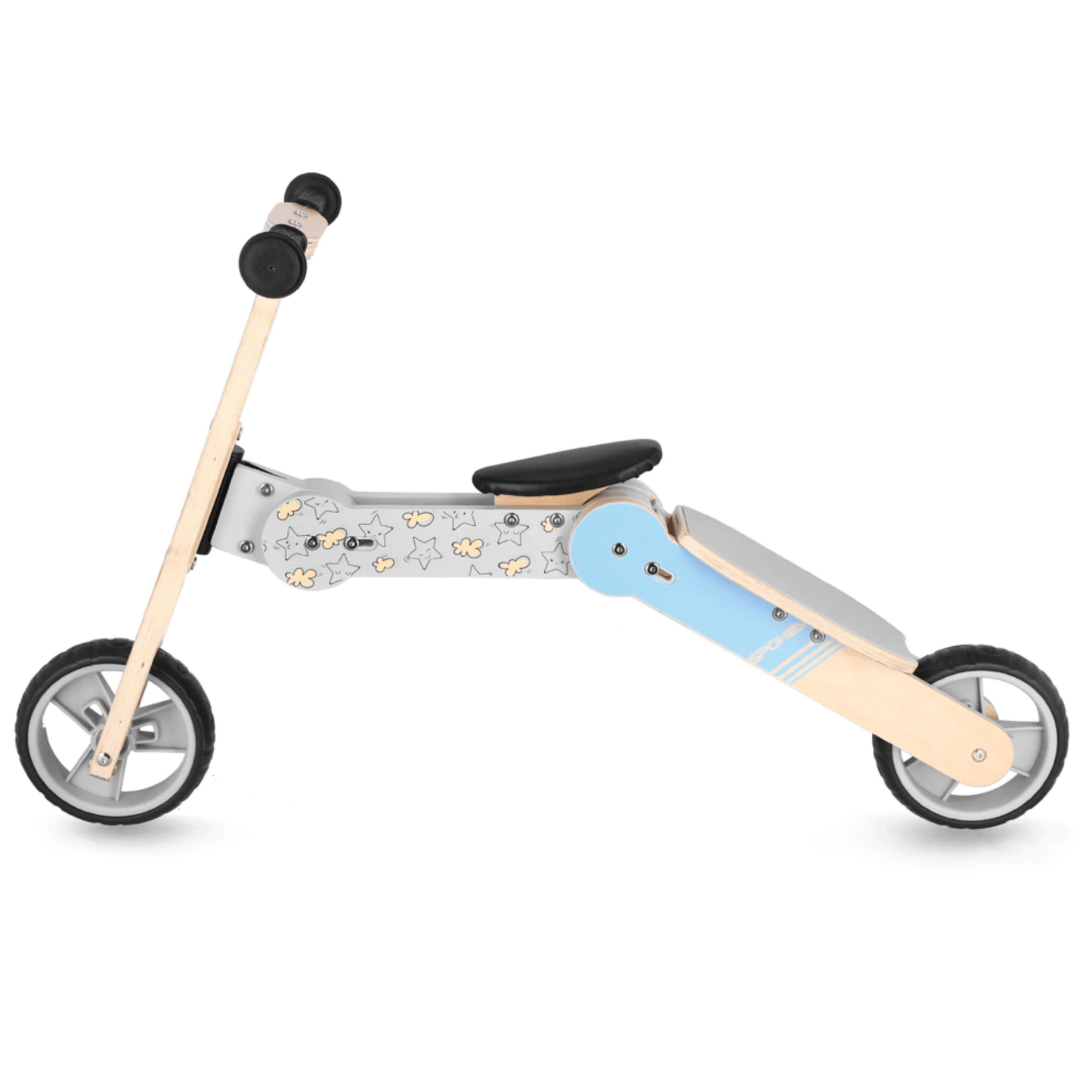 Spokey WOO-RIDE MULTI 2-ühes tasakaaluratas ja laste tõukeratas - Sinine